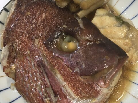 鯛とゴボウのアラ炊き